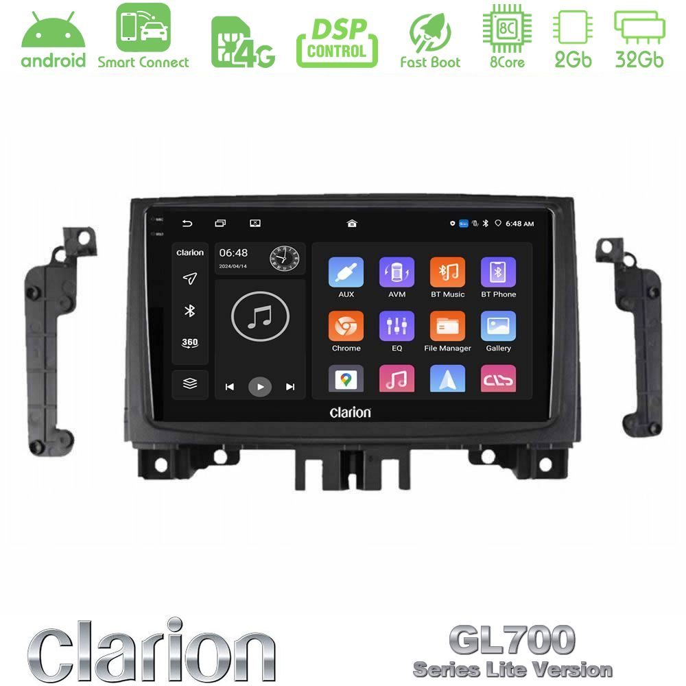 Clarion GL700 Lite Series Mercedes Sprinter/VW Crafter 2006-2018 8Core Android ClarionOS 2+32GB Navigation Multimedia Tablet 9" Με Carplay & Android Auto