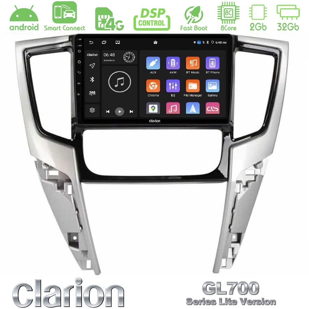 Clarion GL700 Lite Series 8Core Android ClarionOS 2+32GB Mitsubishi L200 2019-2023 Navigation Multimedia Tablet 9" Με Carplay & Android Auto