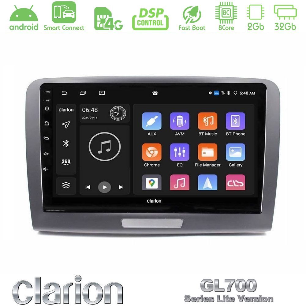 Clarion GL700 Lite Series 8Core Android ClarionOS 2+32GB Skoda Superb 2008-2015 Navigation Multimedia Tablet 9" Με Carplay & Android Auto