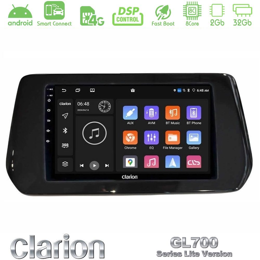 Clarion GL700 Lite Series 8Core Android ClarionOS 2+32GB Suzuki Swift 2024-> Navigation Multimedia Tablet 9" Με Carplay & Android Auto