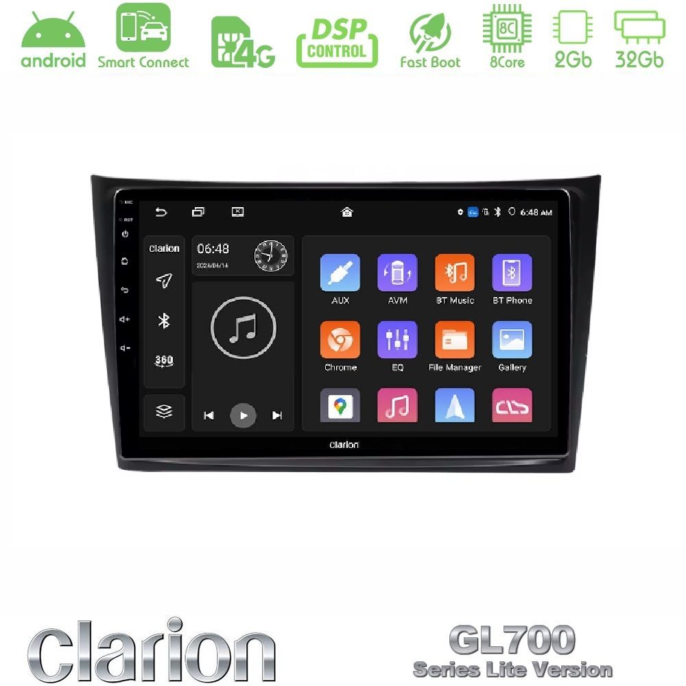 Clarion GL700 Lite Series Volvo XC90 2006-2014 8Core Android ClarionOS 2+32GB Navigation Multimedia Tablet 10" Με Carplay & Android Auto Με Carplay & Android Auto