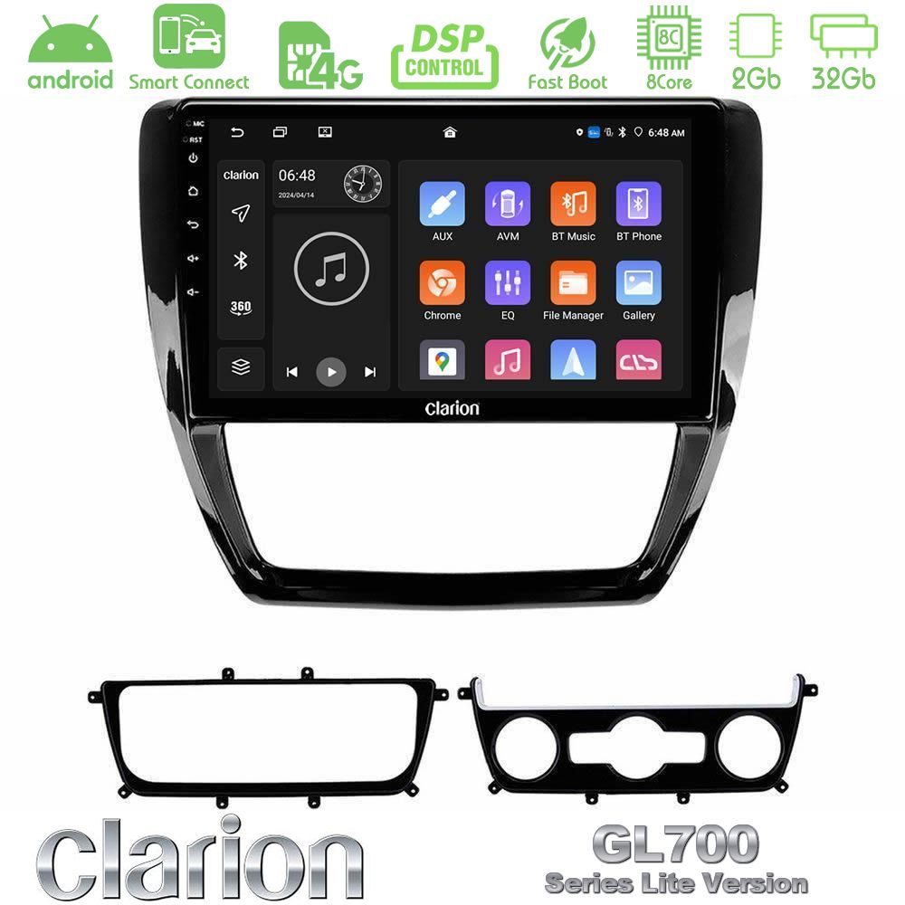 Clarion GL700 Lite Series 8Core Android ClarionOS 2+32GB VW Jetta Navigation Multimedia Tablet 10" Με Carplay & Android Auto