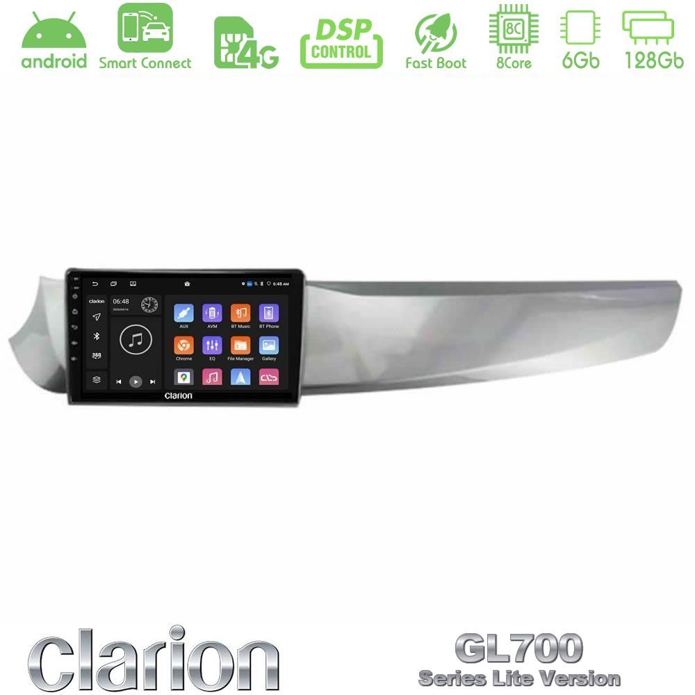 Clarion GL700 Lite Series Alfa Romeo Giulietta 2010-2014 8Core Android ClarionOS 6+128GB Navigation Multimedia Tablet 9" Με Carplay & Android Auto