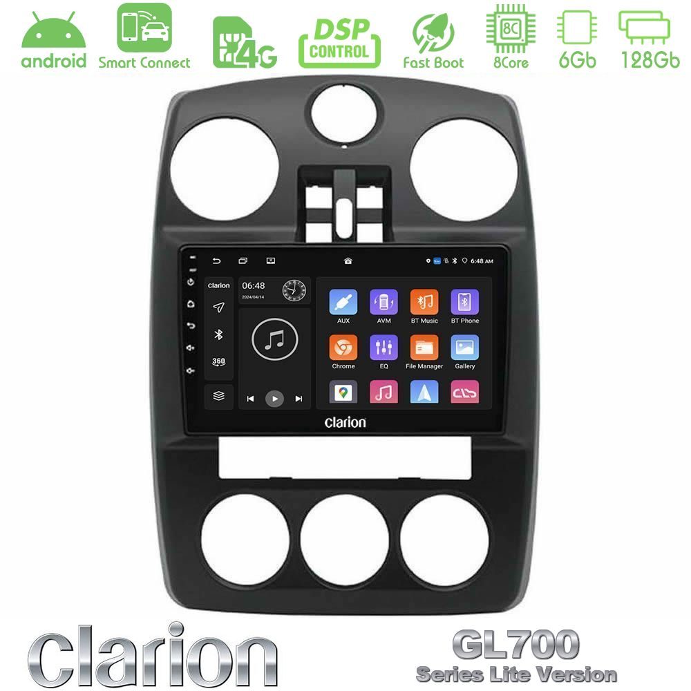 Clarion GL700 Lite Series Chrysler PT-Cruiser 2000-2005 8Core Android ClarionOS 6+128GB Navigation Multimedia Tablet 9" Με Carplay & Android Auto Με Carplay & Android Auto
