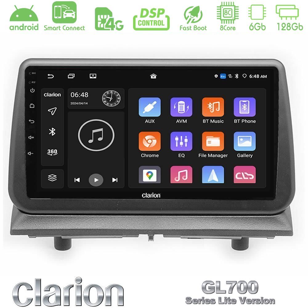 Clarion GL700 Lite Series Dodge Nitro 2007-2011 8Core Android ClarionOS 6+128GB Navigation Multimedia Tablet 9" Με Carplay & Android Auto Με Carplay & Android Auto