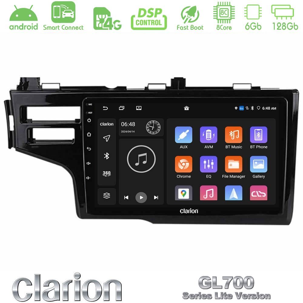 Clarion GL700 Lite Series 8Core Android ClarionOS 6+128GB Honda Jazz 2013-2020 Navigation Multimedia Tablet 9" Με Carplay & Android Auto