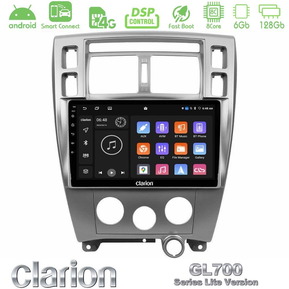 Clarion GL700 Lite Series 8Core Android ClarionOS 6+128GB Hyundai Tucson Navigation Multimedia Tablet 10" Με Carplay & Android Auto