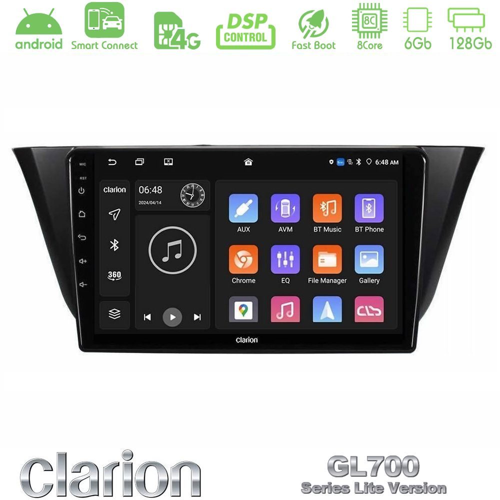 Clarion GL700 Lite Series 8Core Android ClarionOS 6+128GB Iveco Daily 2014-2025 Navigation Multimedia Tablet 9" Με Carplay & Android Auto