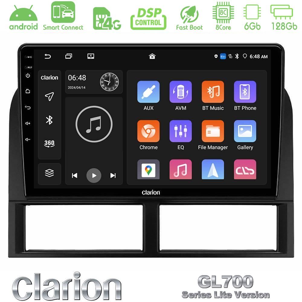 Clarion GL700 Lite Series 8Core Android ClarionOS 6+128GB Jeep Grand Cherokee 1999-2004 Navigation Multimedia Tablet 9" Με Carplay & Android Auto
