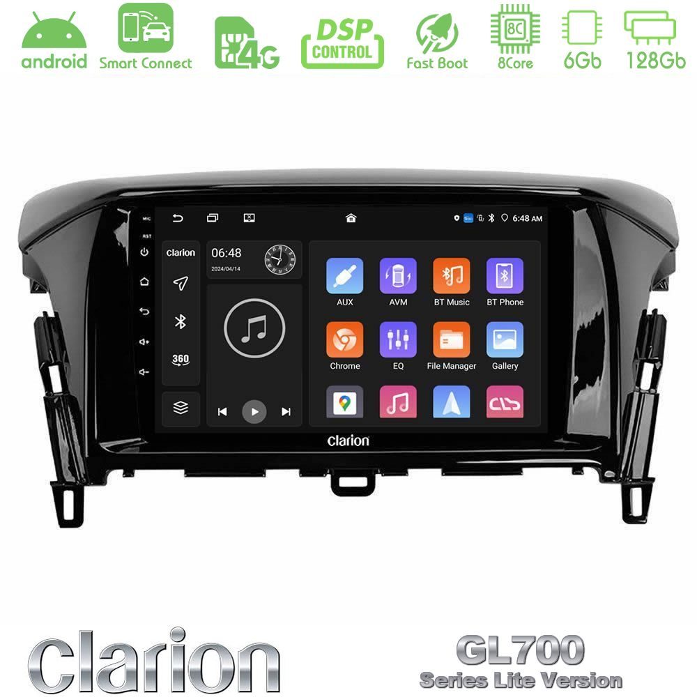 Clarion GL700 Lite Series 8Core Android ClarionOS 6+128GB Mitsubishi Eclipse Cross Navigation Multimedia Tablet 9" Με Carplay & Android Auto