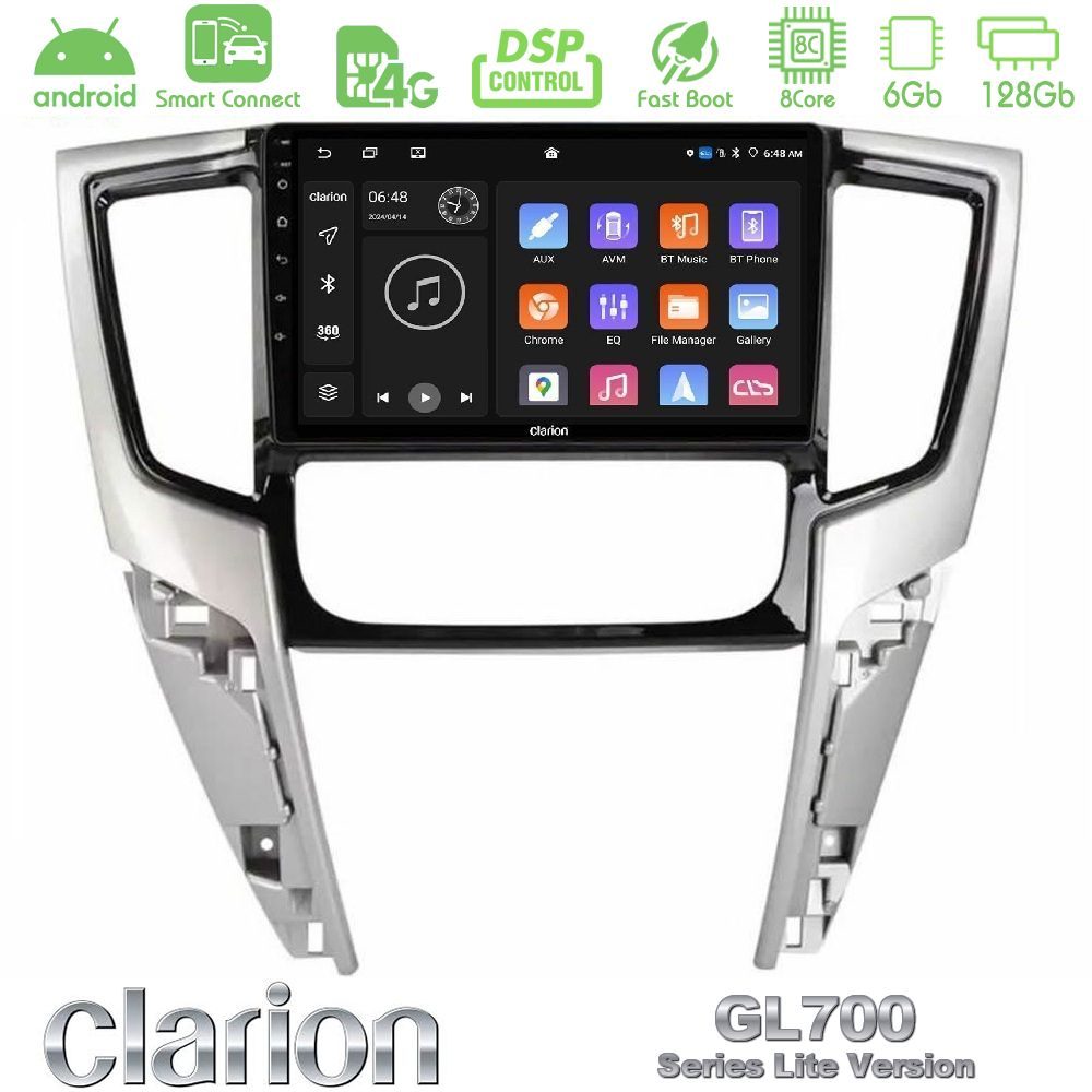 Clarion GL700 Lite Series 8Core Android ClarionOS 6+128GB Mitsubishi L200 2019-2023 Navigation Multimedia Tablet 9" Με Carplay & Android Auto