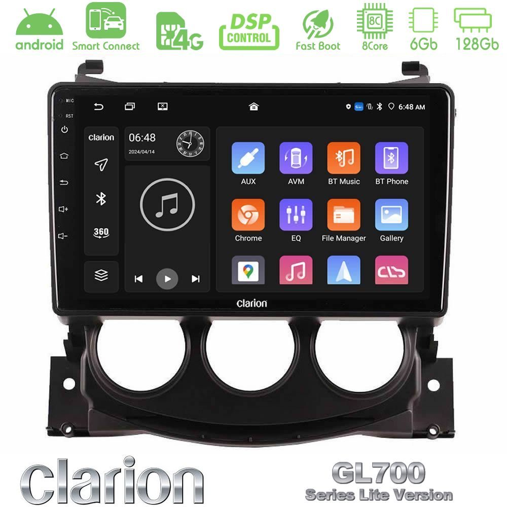 Clarion GL700 Lite Series Nissan 370Z 2009-2013 8Core Android ClarionOS 6+128GB Navigation Multimedia Tablet 9" Με Carplay & Android Auto