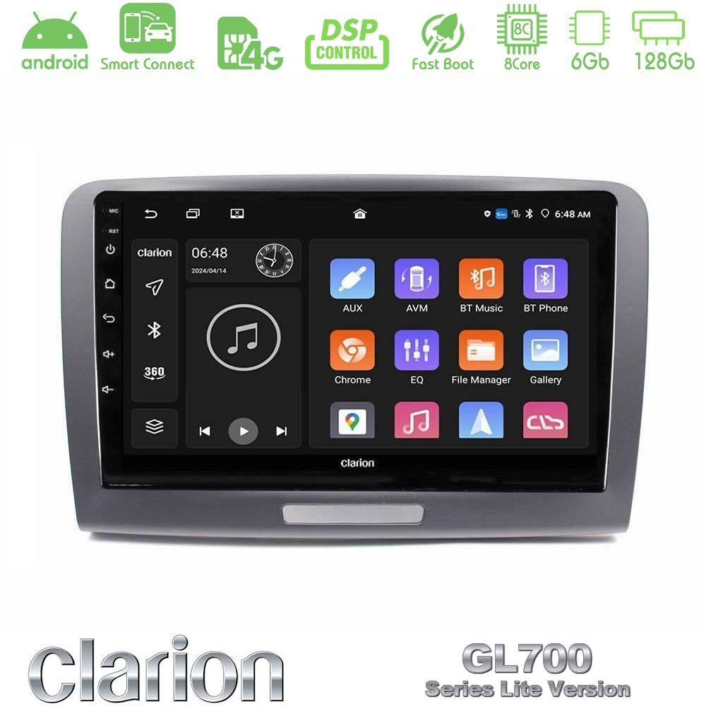 Clarion GL700 Lite Series 8Core Android ClarionOS 6+128GB Skoda Superb 2008-2015 Navigation Multimedia Tablet 9" Με Carplay & Android Auto