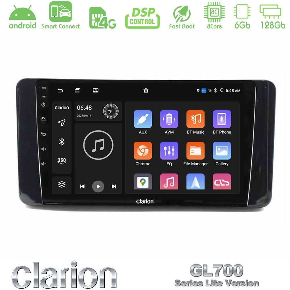 Clarion GL700 Lite Series Skoda Kamiq 2019-2022 8Core Android ClarionOS 6+128GB Navigation Multimedia Tablet 9" Με Carplay & Android Auto