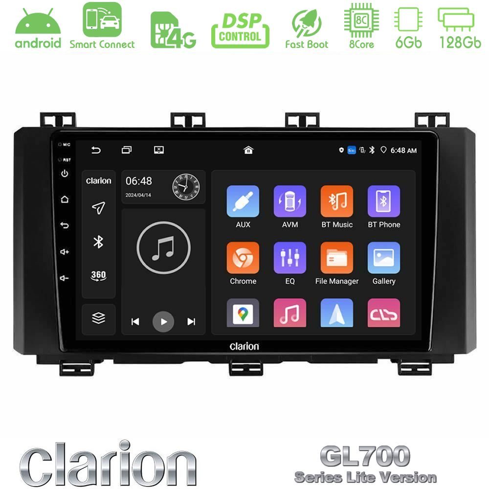 Clarion GL700 Lite Series 8Core Android ClarionOS 6+128GB Seat Ateca 2017-2021 Navigation Multimedia Tablet 9" Με Carplay & Android Auto