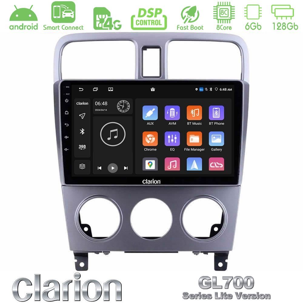 Clarion GL700 Lite Series 8Core Android ClarionOS 6+128GB Subaru Forester 2003-2007 Navigation Multimedia Tablet 9" Με Carplay & Android Auto