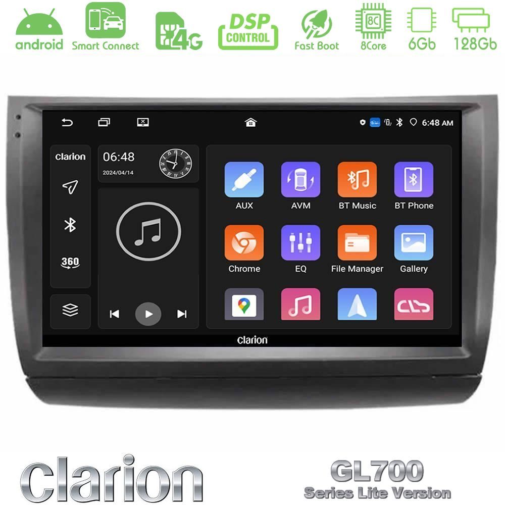 Clarion GL700 Lite Series 8Core Android ClarionOS 6+128GB Toyota Prius 2004-2009 Navigation Multimedia Tablet 9" Με Carplay & Android Auto