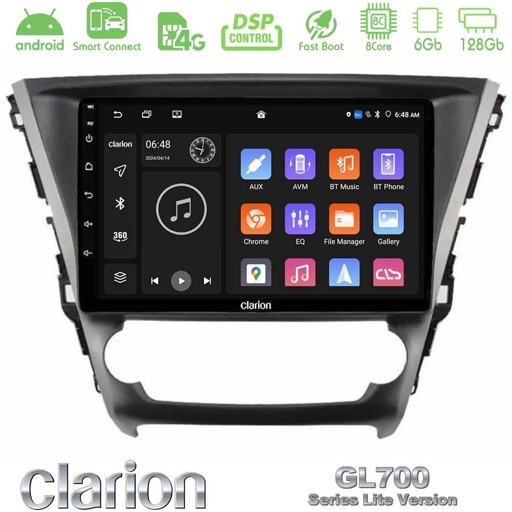 Clarion GL700 Lite Series 8Core Android ClarionOS 6+128GB Toyota Avensis 2015-2018 Navigation Multimedia Tablet 9" Με Carplay & Android Auto