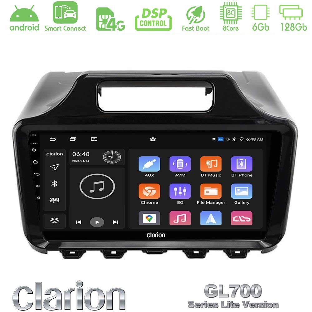 Clarion GL700 Lite Series Toyota iQ 2008 – 2015 8Core Android ClarionOS 6+128GB Navigation Multimedia Tablet 9" Με Carplay & Android Auto Με Carplay & Android Auto