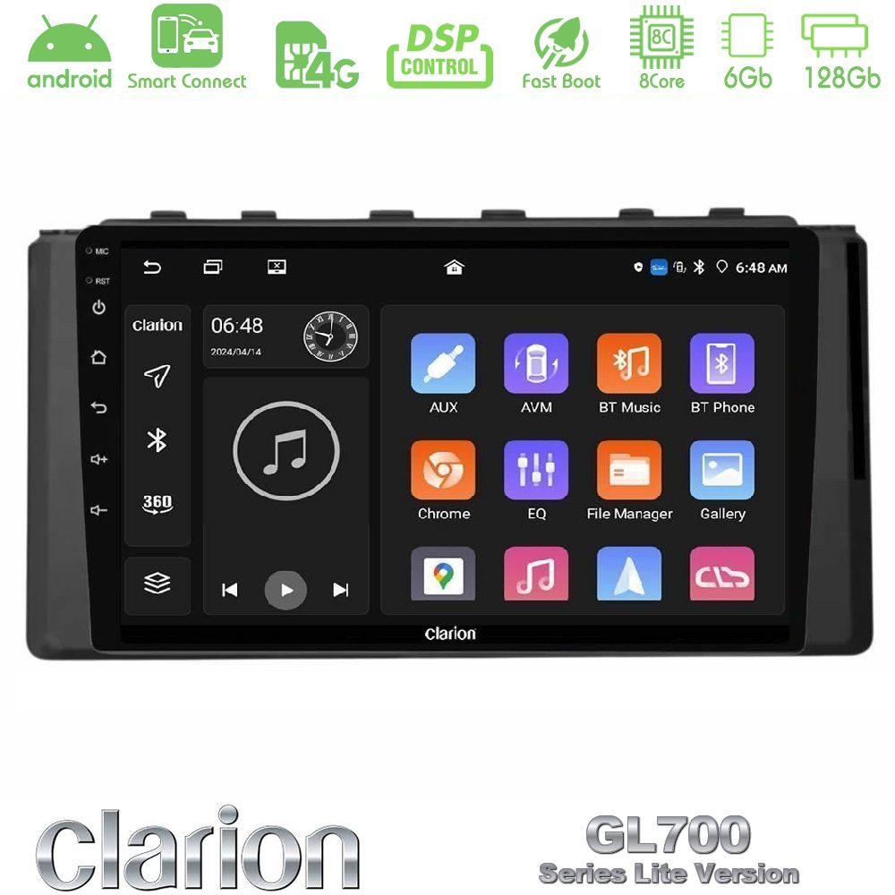 Clarion GL700 Lite Series 8Core Android ClarionOS 6+128GB Subaru BRZ / Toyota GR86 2022-> Navigation Multimedia Tablet 9" Με Carplay & Android Auto