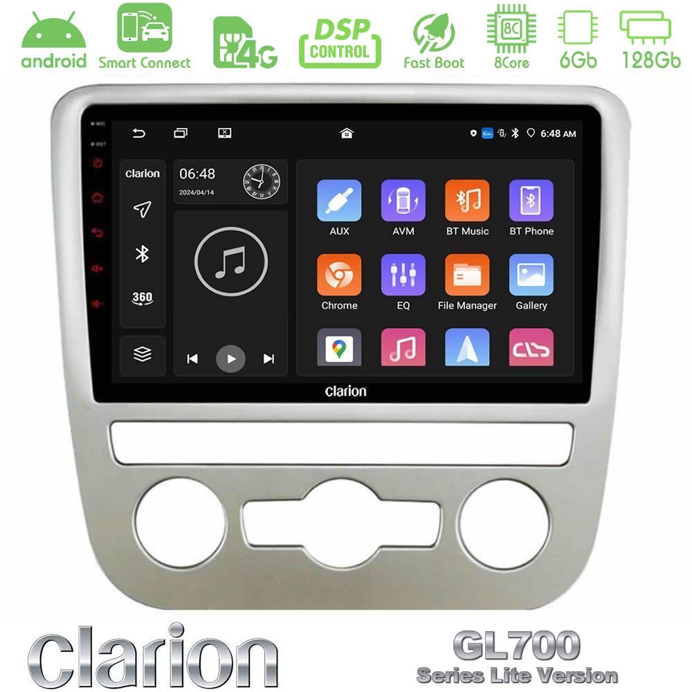 Clarion GL700 Lite Series 8Core Android ClarionOS 6+128GB VW Scirocco 2008 – 2014 Navigation Multimedia Tablet 9" Με Carplay & Android Auto