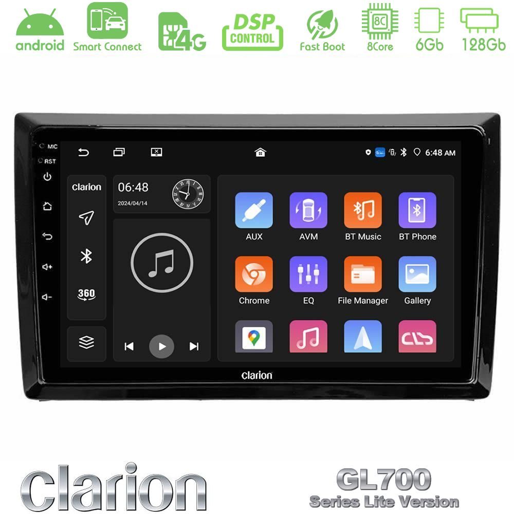 Clarion GL700 Lite Series 8Core Android ClarionOS 6+128GB VW Beetle Navigation Multimedia Tablet 9" Με Carplay & Android Auto