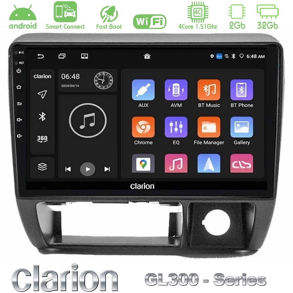 Clarion GL300 Series 4Core Android ClarionOS 2+32GB Suzuki Jimny 1998-2005 Navigation Multimedia Tablet 9" Με Carplay & Android Auto