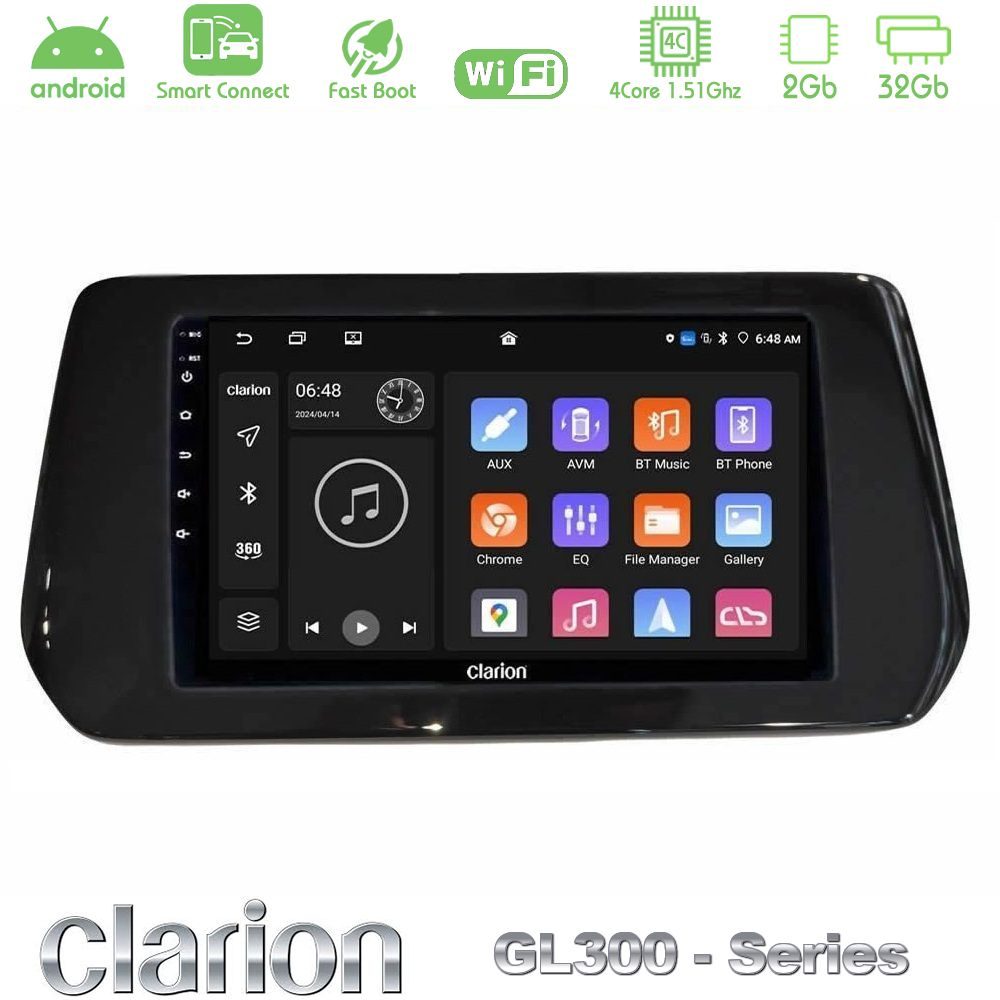 Clarion GL300 Series 4Core Android ClarionOS 2+32GB Suzuki Swift / SX4 S-Cross Navigation Multimedia Tablet 9" Με Carplay & Android Auto