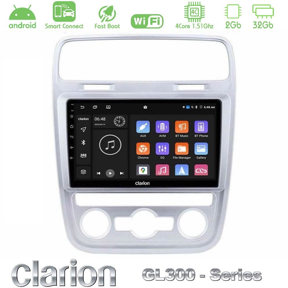 Clarion GL300 Series 4Core Android ClarionOS 2+32GB VW Scirocco 2014 – 2017 Navigation Multimedia Tablet 9" Με Carplay & Android Auto