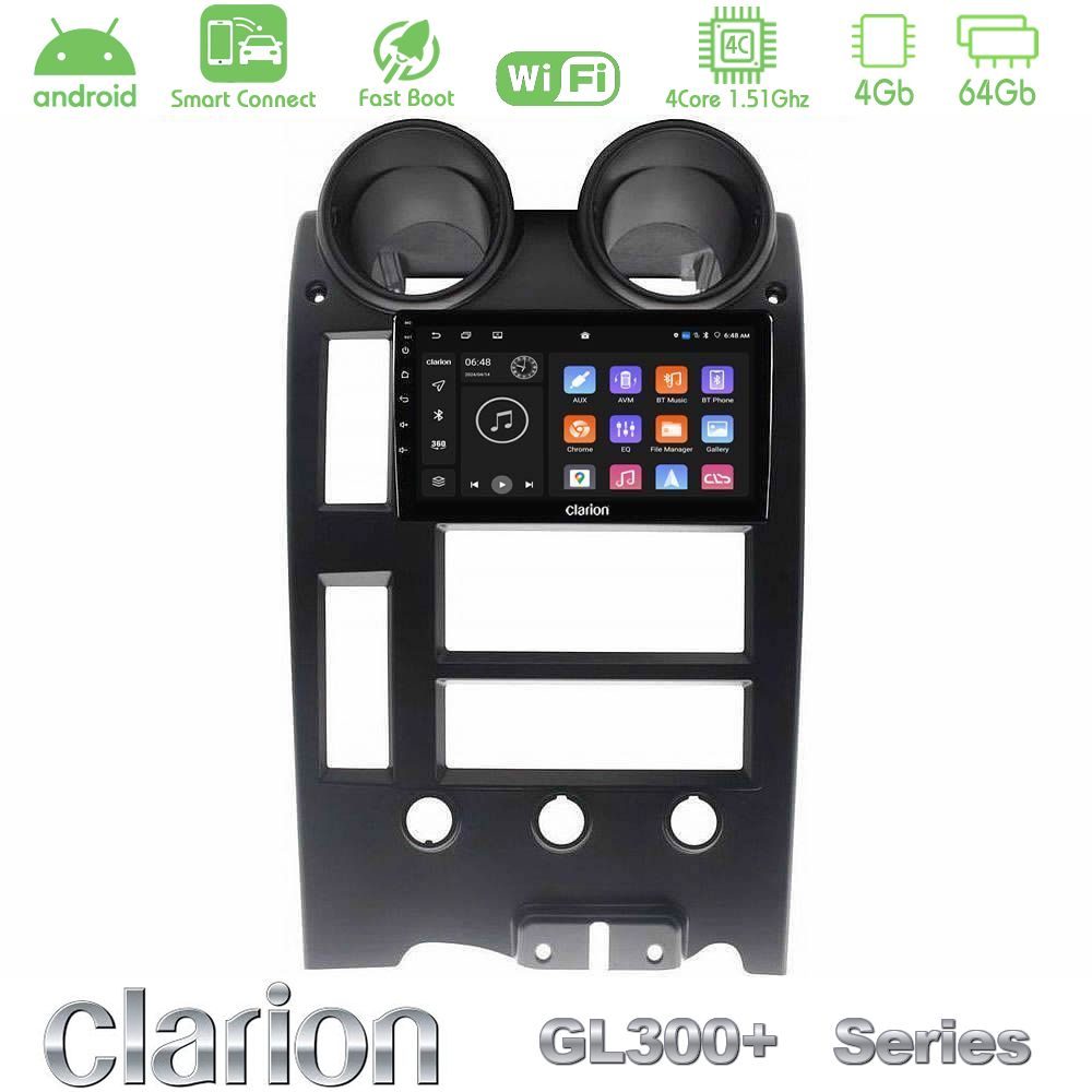 Clarion GL300+ Series 4Core Android ClarionOS 4+64GB  Hummer H2 2002-2007 Navigation Multimedia Tablet 9"