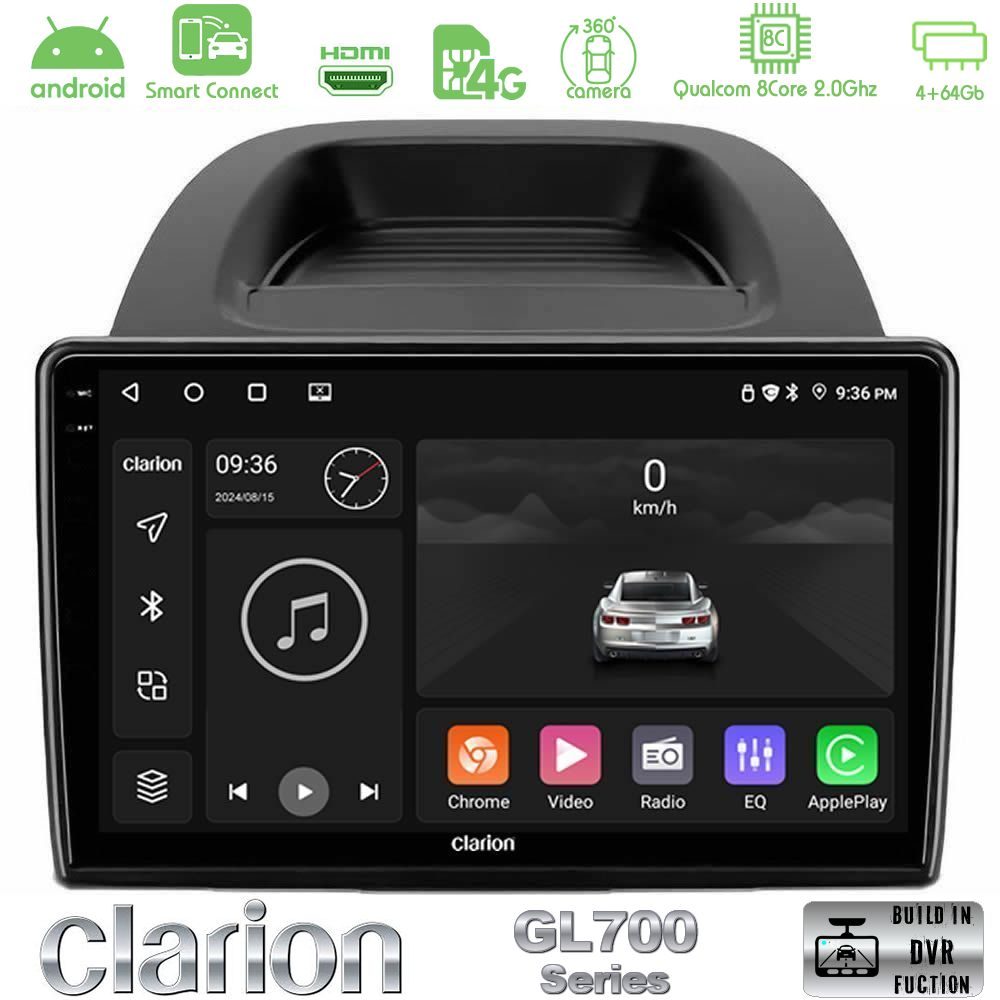 Clarion GL700 Series 8Core Android ClarionOS 4+64GB Ford Ecosport 2018-2020 Navigation Multimedia Tablet 10" Με Carplay & Android Auto