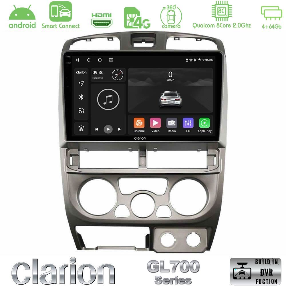 Clarion GL700 Series 8Core Android ClarionOS 4+64GB Isuzu D-Max 2004-2006 Navigation Multimedia Tablet 9" Με Carplay & Android Auto