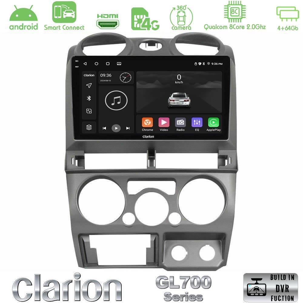 Clarion GL700 Series 8Core Android ClarionOS 4+64GB Isuzu D-Max 2007-2011 Navigation Multimedia Tablet 9" Με Carplay & Android Auto