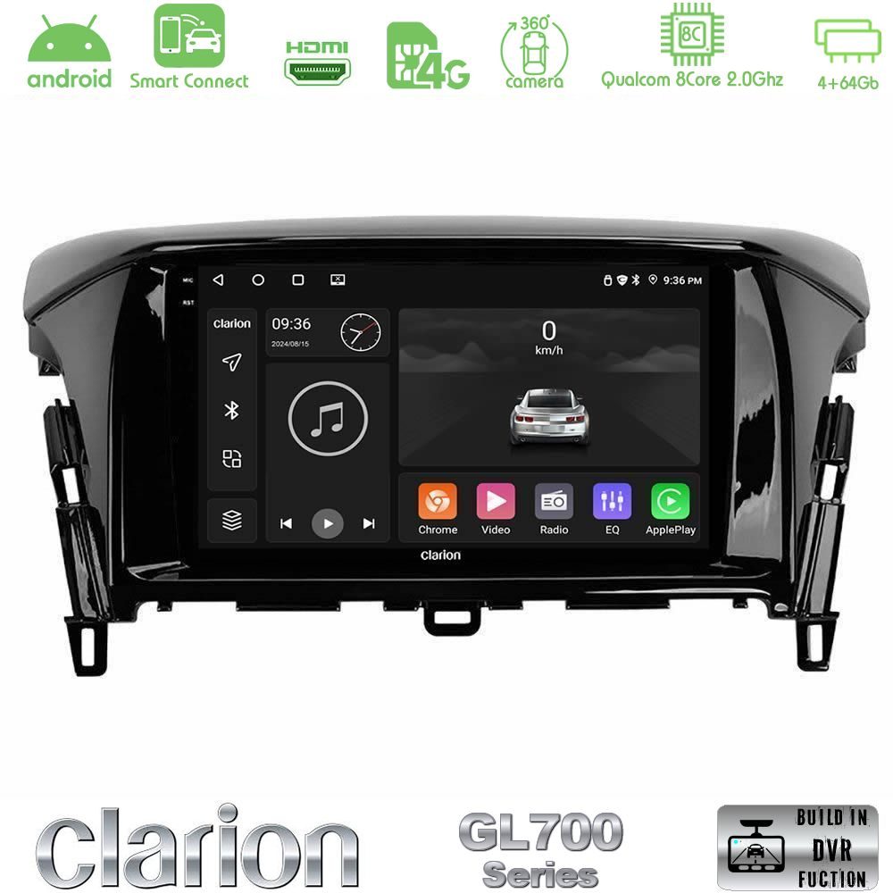 Clarion GL700 Series 8Core Android ClarionOS 4+64GB Mitsubishi Eclipse Cross Navigation Multimedia Tablet 9" Με Carplay & Android Auto
