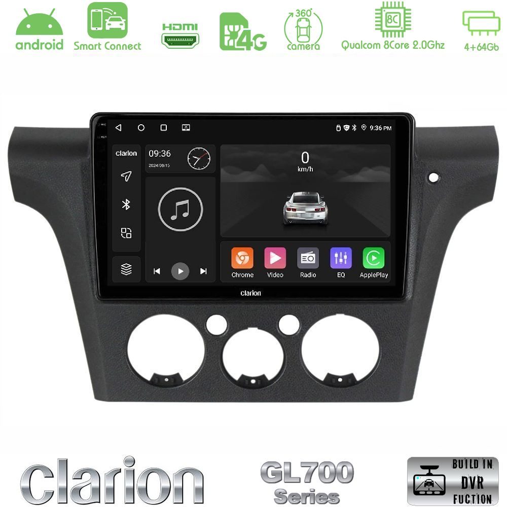 Clarion GL700 QUALCOMM Series 8Core Android ClarionOS 4+64GB Mitsubishi Outlander 2002 – 2007 Navigation Multimedia Tablet 10" Με Carplay & Android Auto