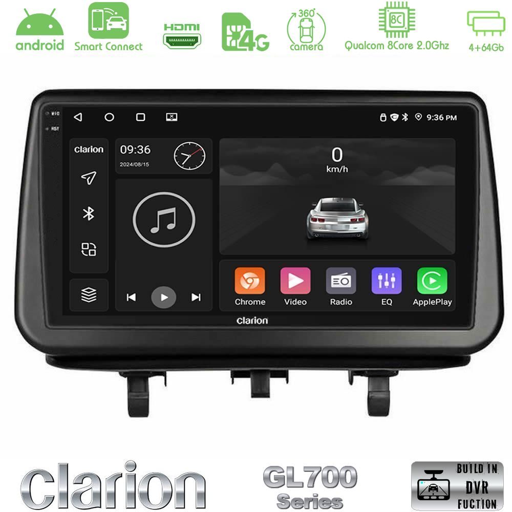 Clarion GL700 Series Opel Meriva B 2010-2017 8Core Android ClarionOS 4+64GB Navigation Multimedia Tablet 9" Με Carplay & Android Auto