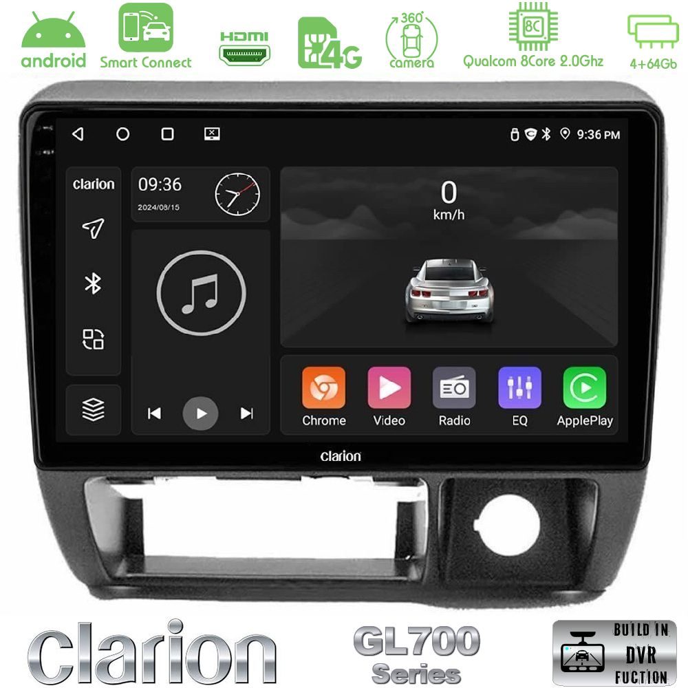 Clarion GL700 QUALCOMM Series 8Core Android ClarionOS 4+64GB Suzuki Jimny 1998-2005 Navigation Multimedia Tablet 9" Με Carplay & Android Auto