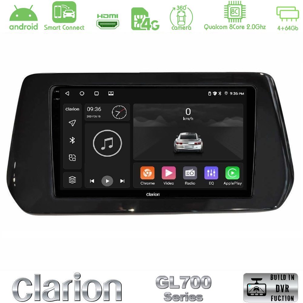 Clarion GL700 Series 8Core Android ClarionOS 4+64GB Suzuki Swift 2024-> Navigation Multimedia Tablet 9" Με Carplay & Android Auto