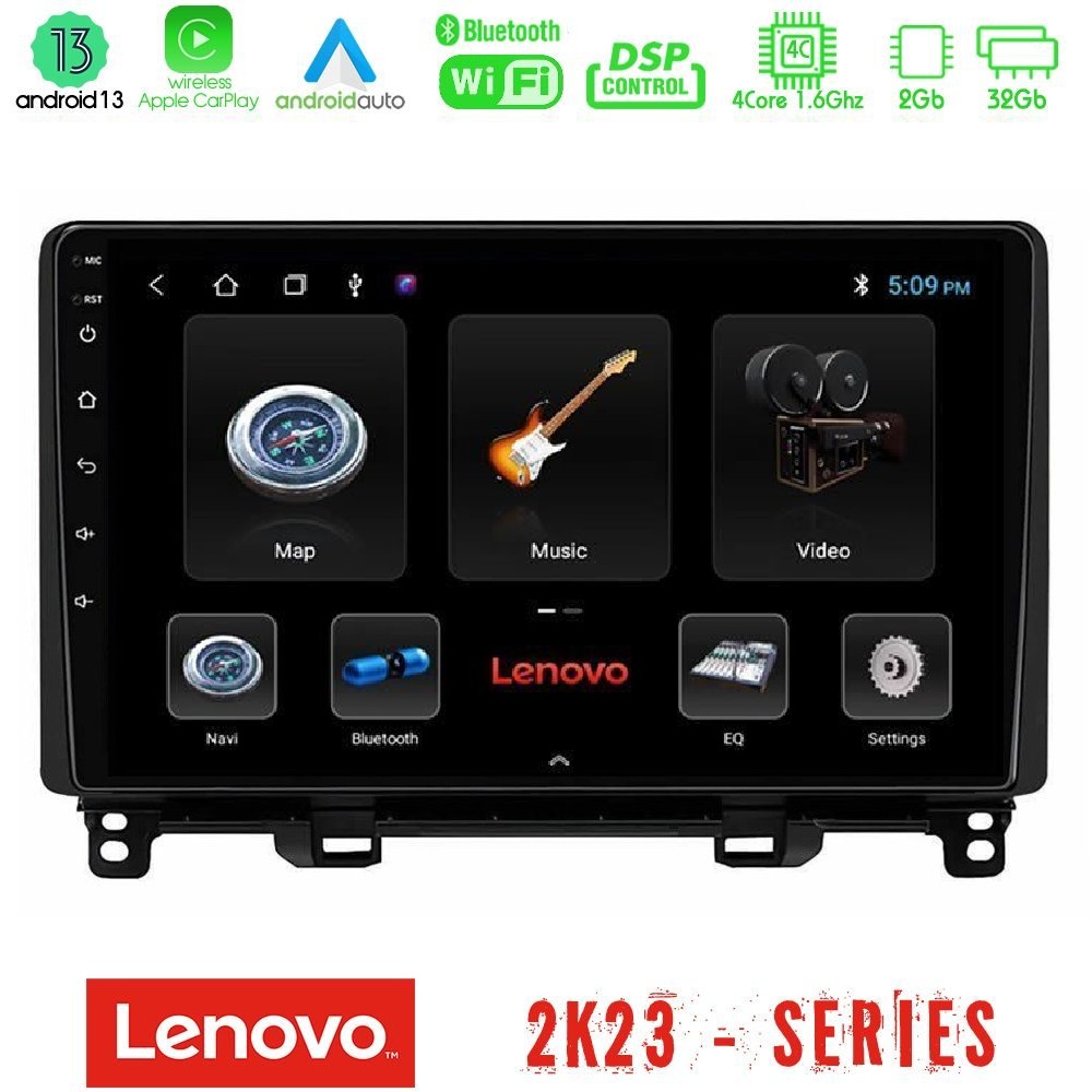 Lenovo Car Pad Honda Jazz RHD 2021-2025 4Core Android 13 2+32GB Navigation Multimedia Tablet 10"