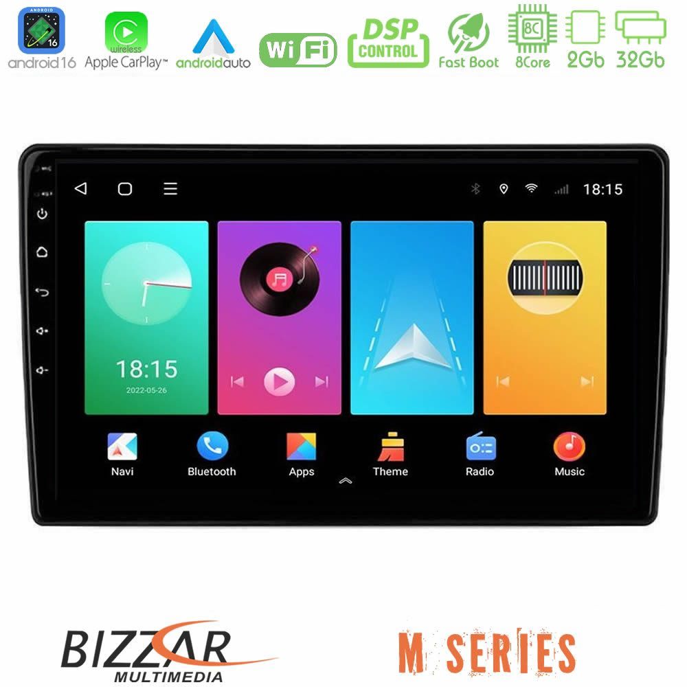Bizzar M Series 8Core Android16 2+32GB Alfa Romeo 159/Brera/Spider Navigation Multimedia Tablet 9"