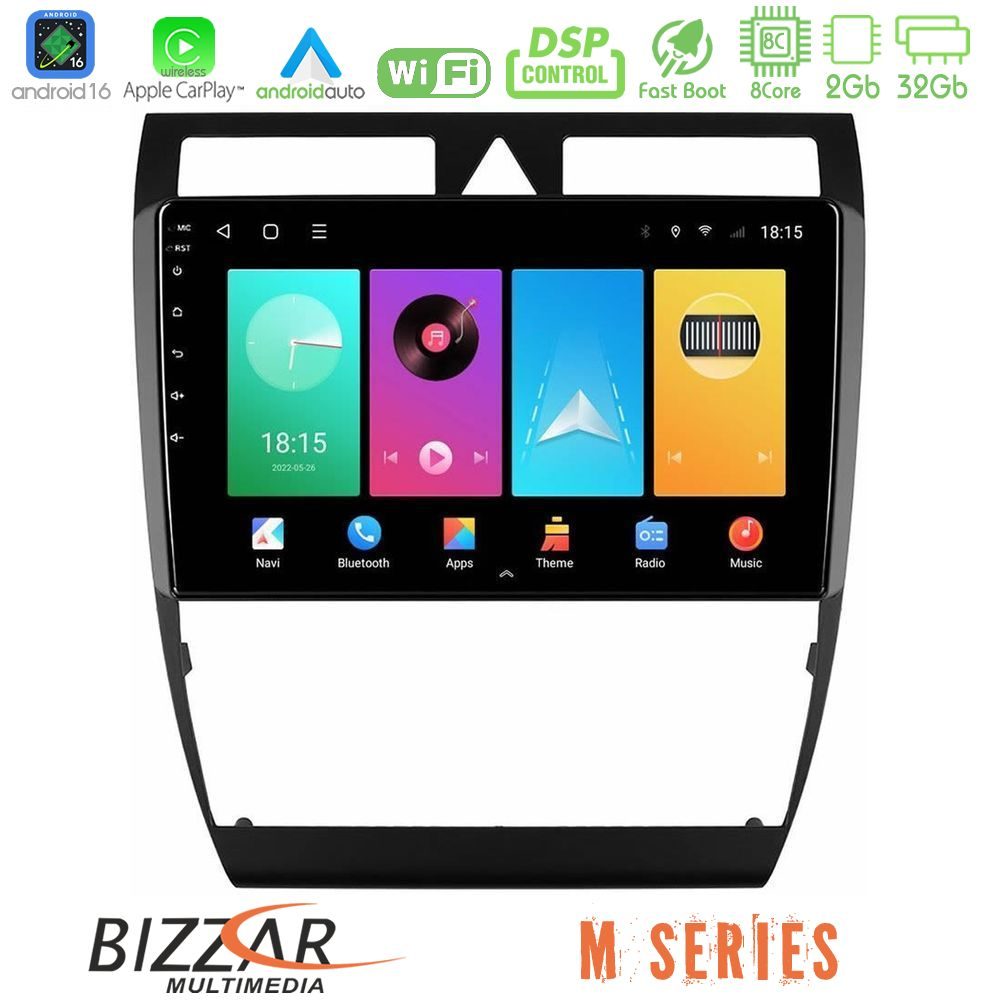 Bizzar M Series 8Core Android16 2+32GB Audi A6 (C5) 1997-2004 Navigation Multimedia Tablet 9"