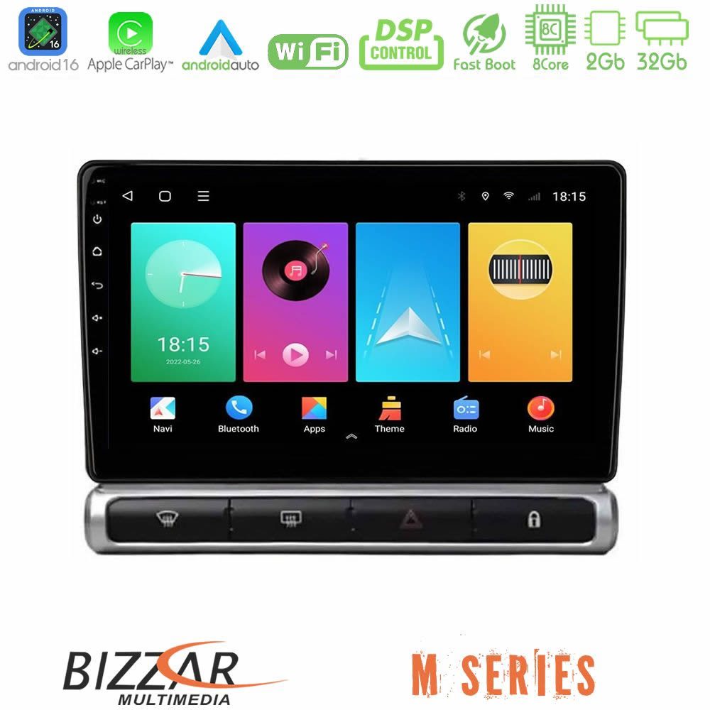 Bizzar M Series 8Core Android16 2+32GB Citroen C3 2016-> Navigation Multimedia Tablet 9"