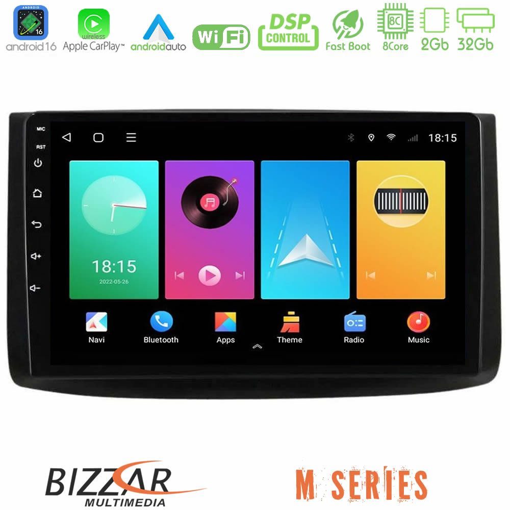 Bizzar M Series 8Core Android16 2+32GB Chevrolet Aveo 2006-2010 Navigation Multimedia Tablet 9"