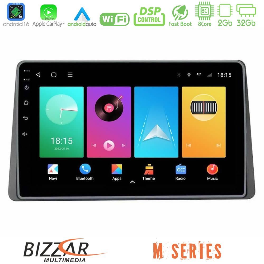Bizzar M Series 8Core Android16 2+32GB Dacia Duster 2019-> Navigation Multimedia Tablet 10"