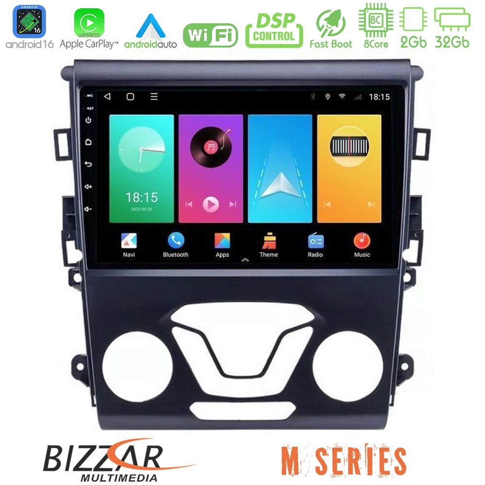 Bizzar M Series 8Core Android16 2+32GB  Ford Mondeo 2014-2017 Navigation Multimedia Tablet 9"