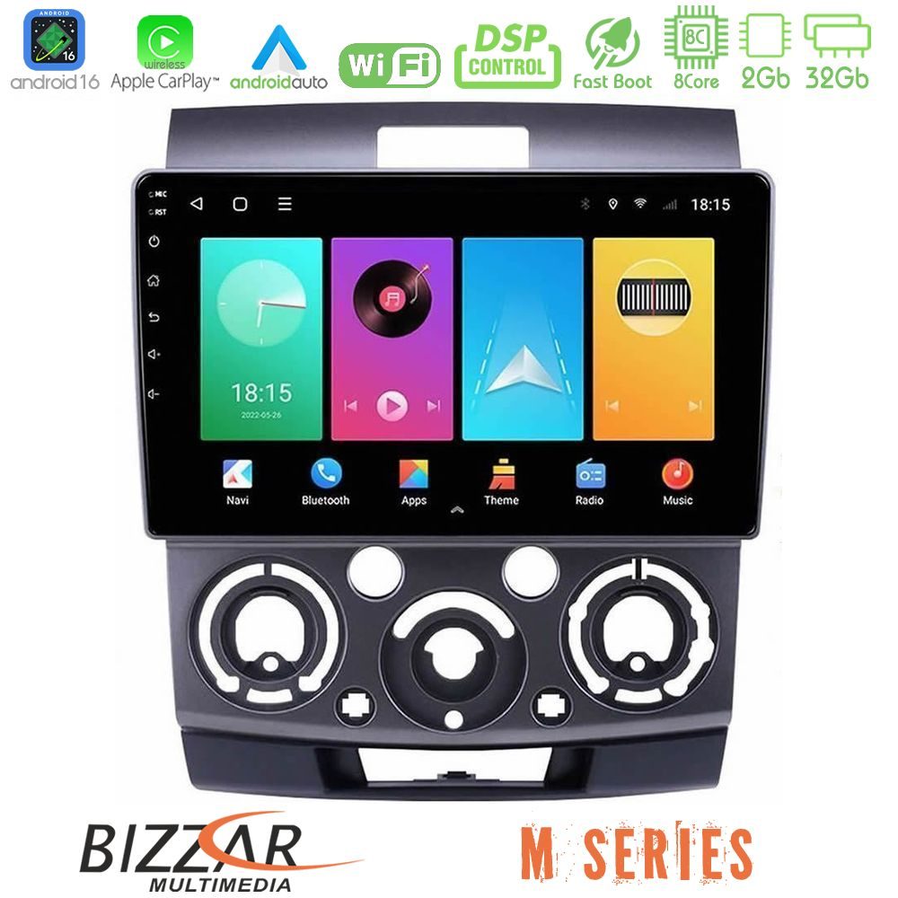 Bizzar M Series 8Core Android16 2+32GB  Ford Ranger/Mazda BT50 Navigation Multimedia Tablet 9"