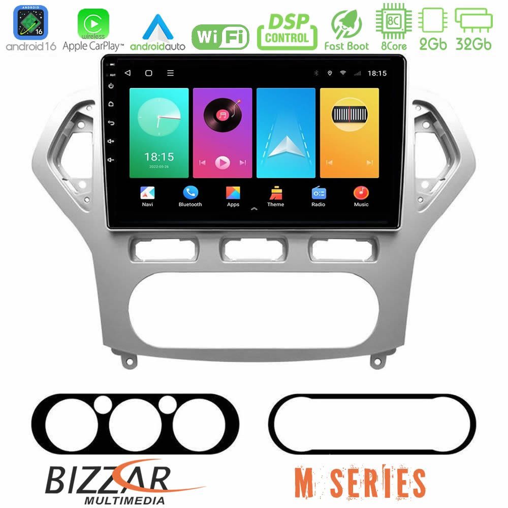 Bizzar M Series 8Core Android16 2+32GB Ford Mondeo 2007-2010 AUTO A/C Navigation Multimedia Tablet 10"