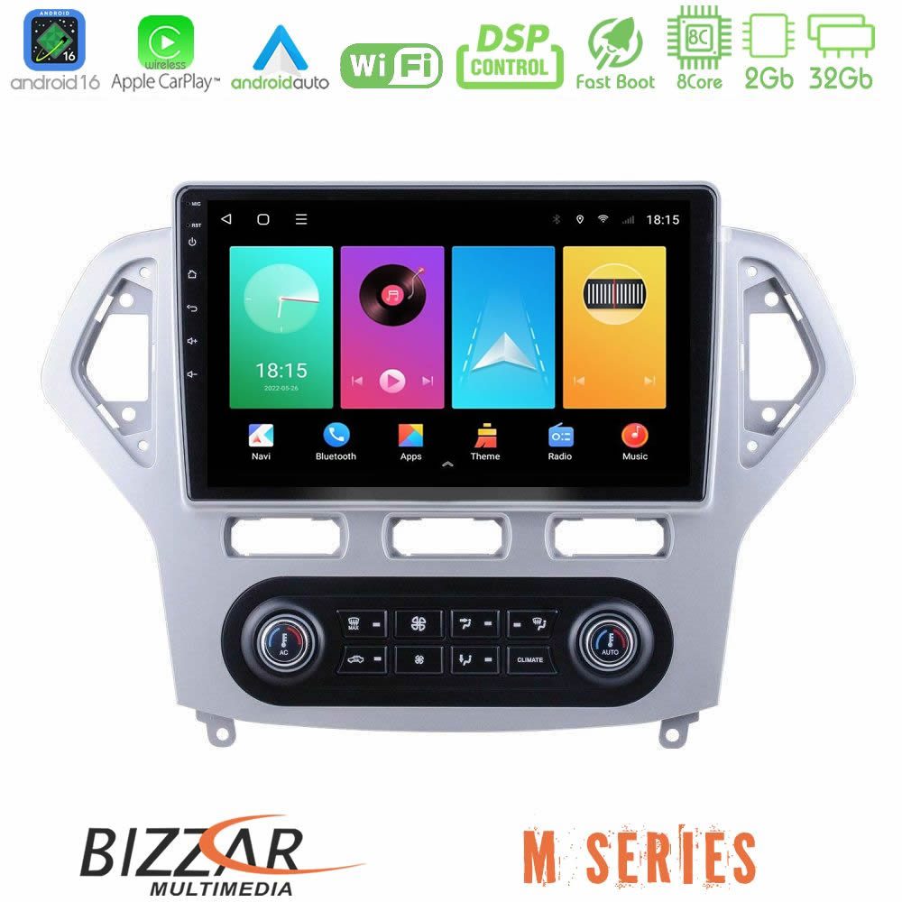 Bizzar M Series 8Core Android16 2+32GB Ford Mondeo 2007-2011 (Auto A/C) Navigation Multimedia Tablet 10"