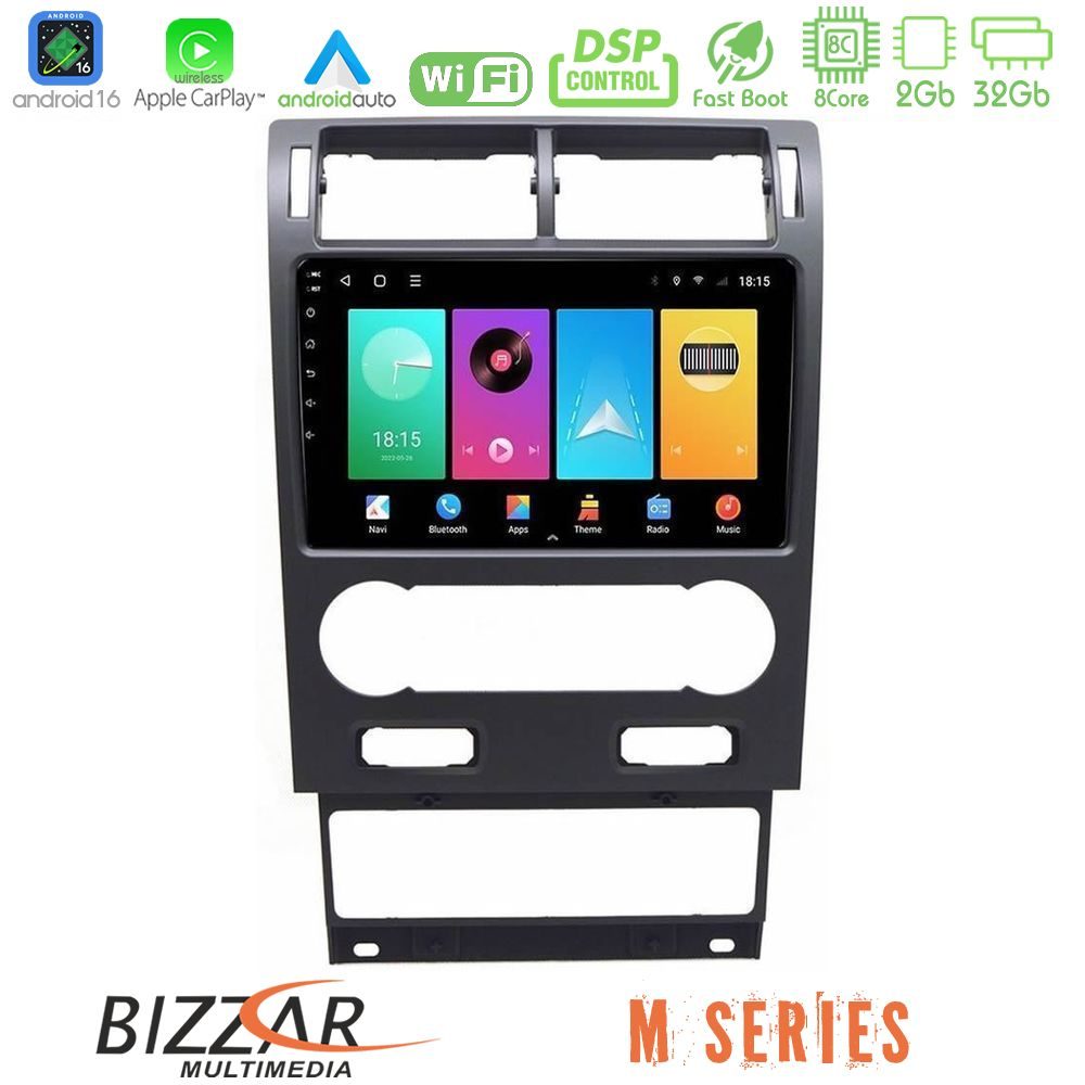 Bizzar M Series 8Core Android16 2+32GB  Ford Mondeo 2004-2007 Navigation Multimedia Tablet 9"