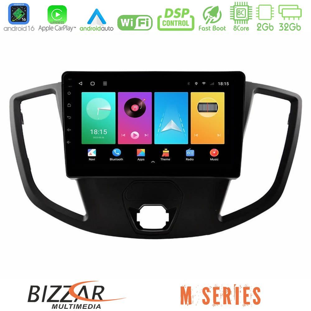 Bizzar M Series 8Core Android16 2+32GB Ford Transit 2014-> Navigation Multimedia Tablet 9"